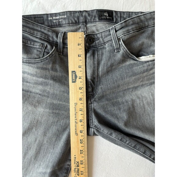 Adriano Goldschmied Jeans Womens 29 The Prima Ankle Cigarette Mid Rise Gray - Picture 10 of 11